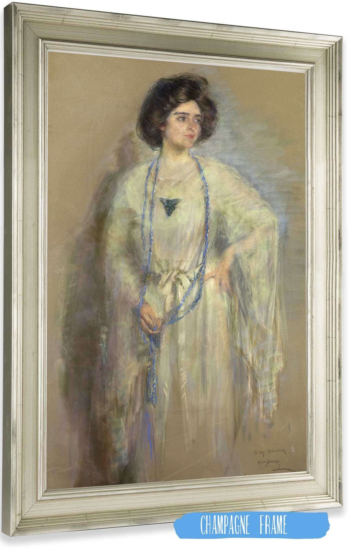 Laura In Whites by Alice Pike Barney Posters, Prints, & Visual Artwork