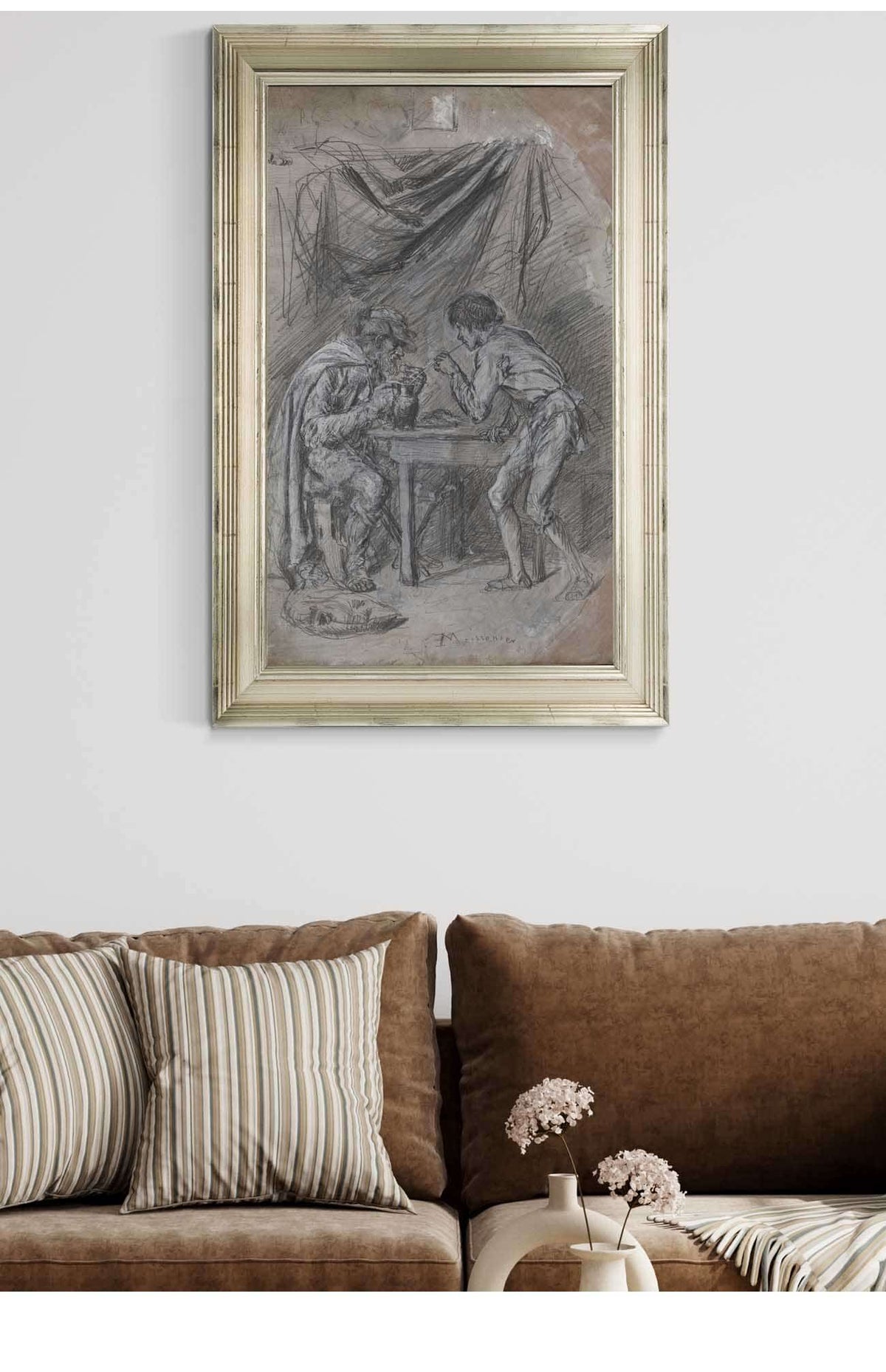 Lazarille De Tormes Stealing Drink From A Blind Man Probably C by Ernest Meissonier Posters, Prints, & Visual Artwork