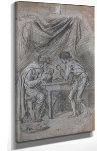 Lazarille De Tormes Stealing Drink From A Blind Man Probably C by Ernest Meissonier Posters, Prints, & Visual Artwork