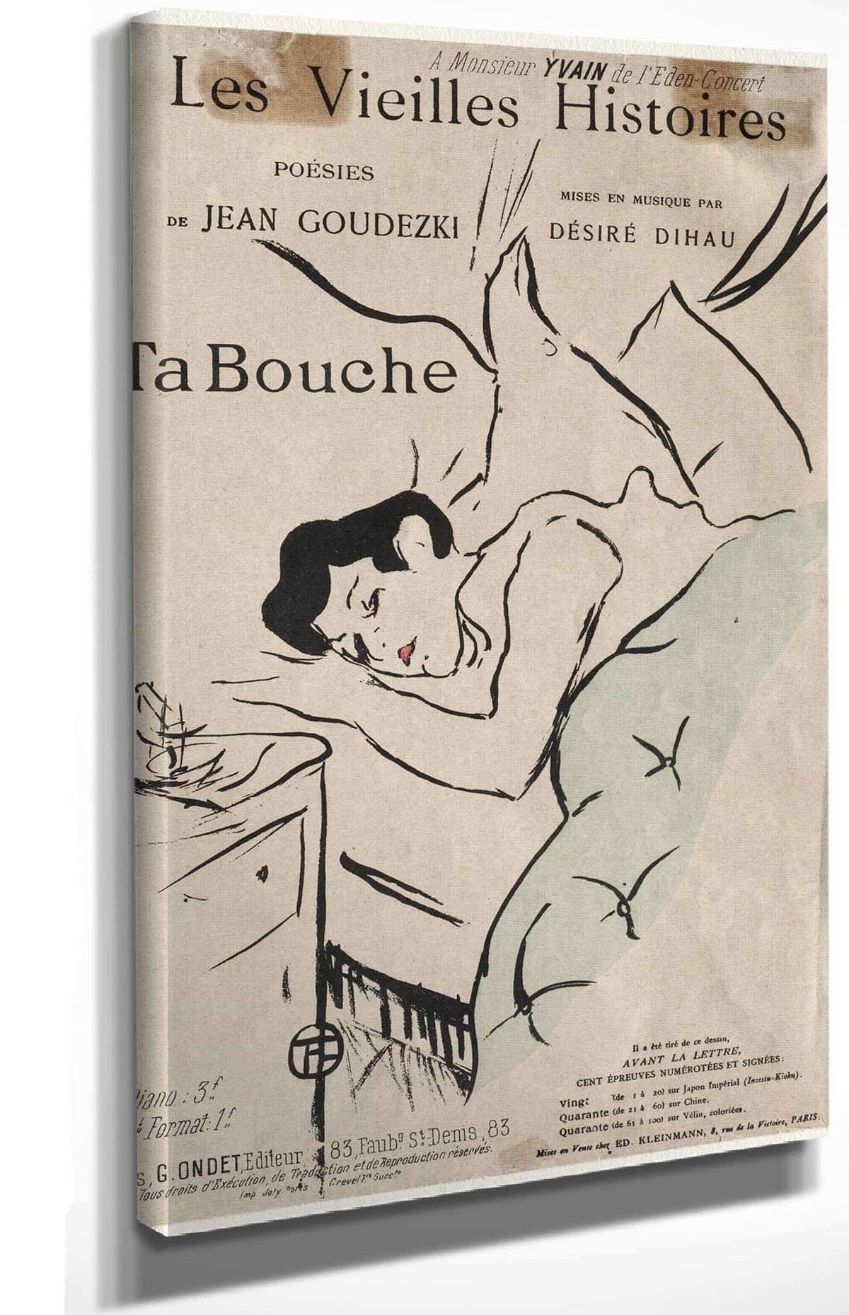 Les Vieilles Histoires Ta Bouche by Henri De Toulouse Lautrec Posters, Prints, & Visual Artwork