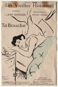 Les Vieilles Histoires Ta Bouche by Henri De Toulouse Lautrec Posters, Prints, & Visual Artwork