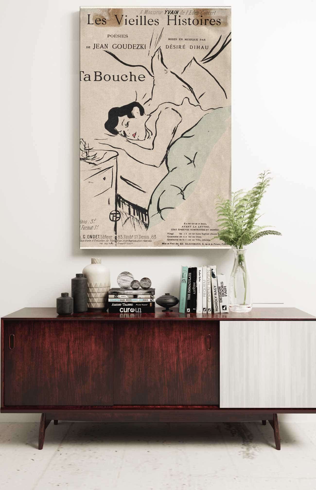 Les Vieilles Histoires Ta Bouche by Henri De Toulouse Lautrec Posters, Prints, & Visual Artwork