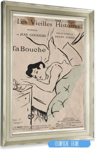 Les Vieilles Histoires Ta Bouche by Henri De Toulouse Lautrec Posters, Prints, & Visual Artwork