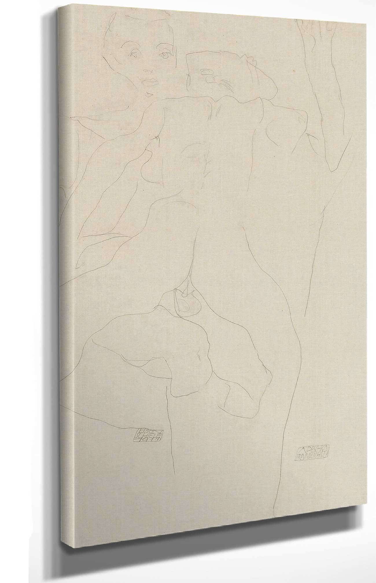 Liebespaar by Egon Schiele Posters, Prints, & Visual Artwork