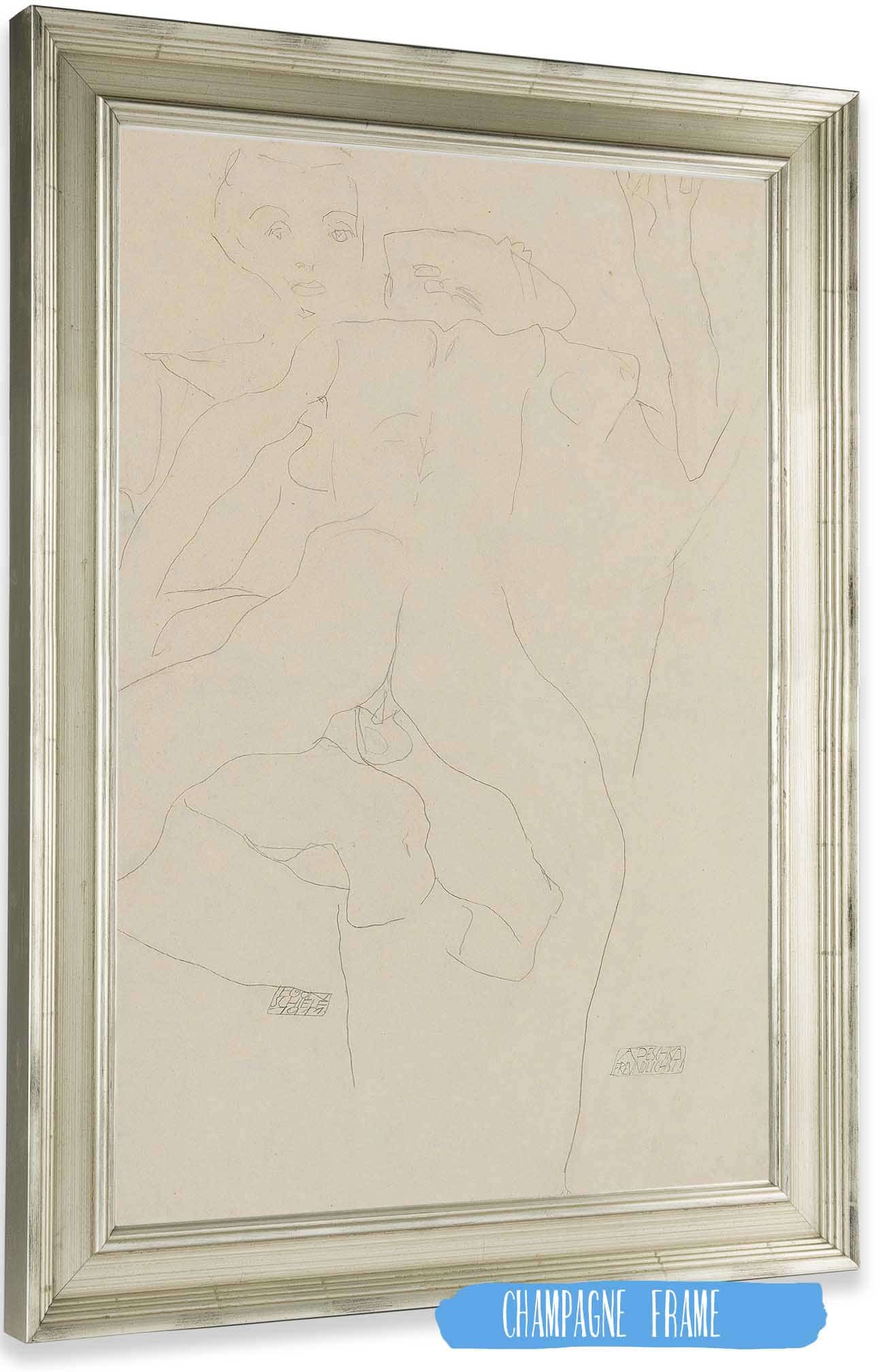 Liebespaar by Egon Schiele Posters, Prints, & Visual Artwork