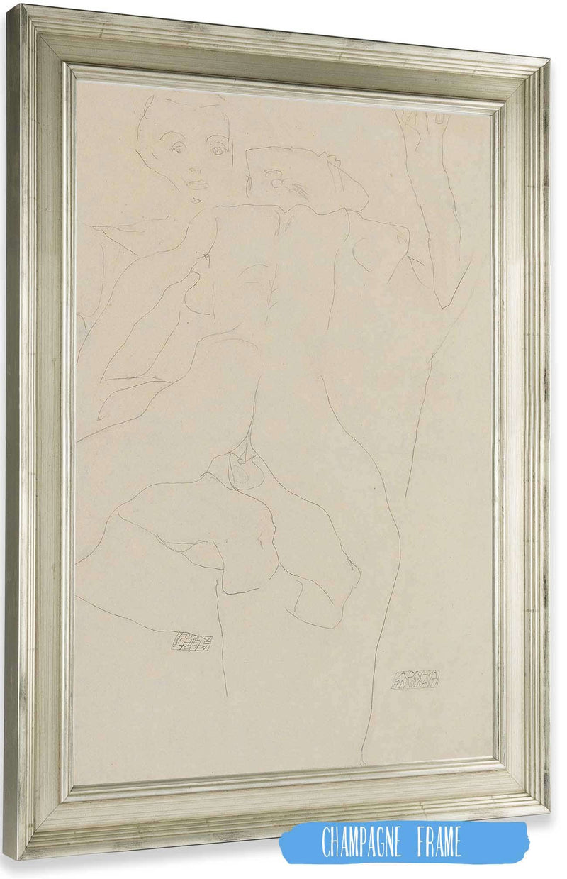 Liebespaar by Egon Schiele Posters, Prints, & Visual Artwork