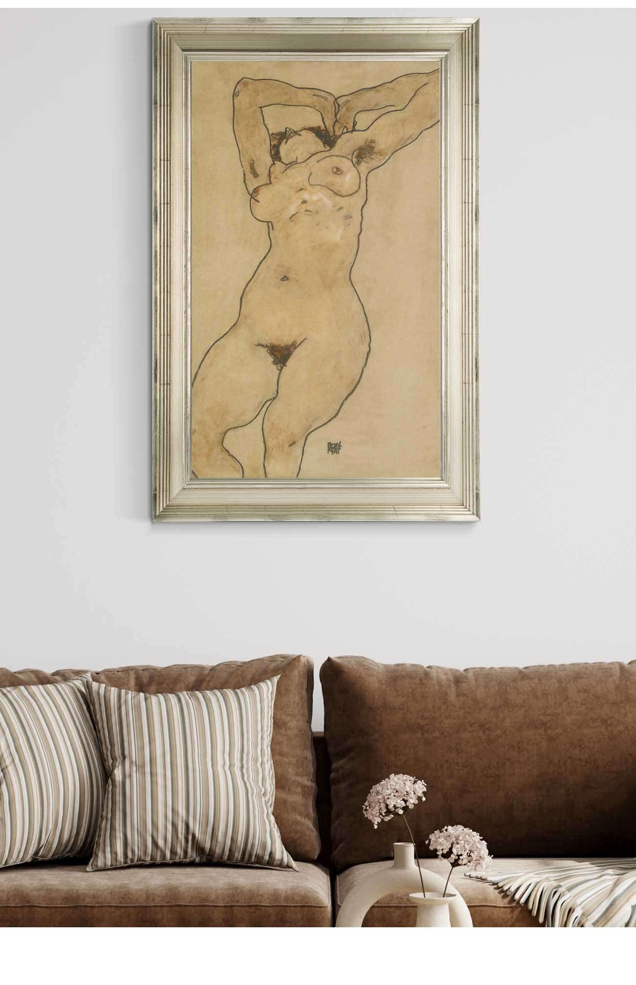 Liegende Reclining Nude by Egon Schiele Posters, Prints, & Visual Artwork