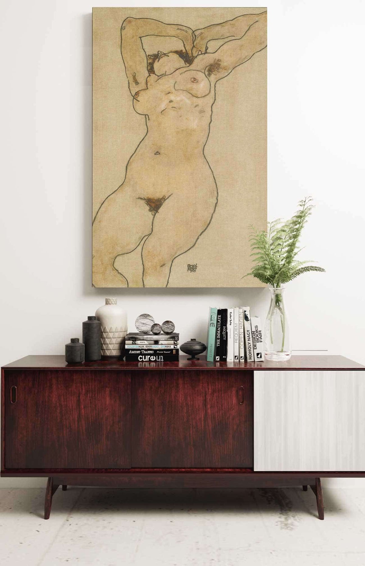 Liegende Reclining Nude by Egon Schiele Posters, Prints, & Visual Artwork