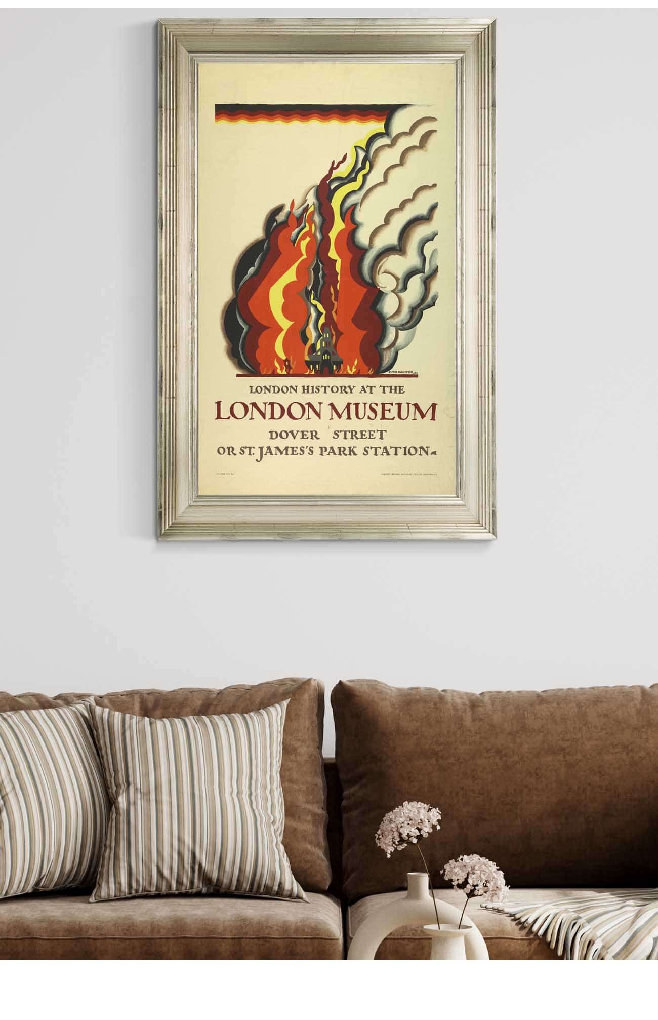 London History At The London Museum For London Underground by Edward Mcknight Kauffer Posters, Prints, & Visual Artwork