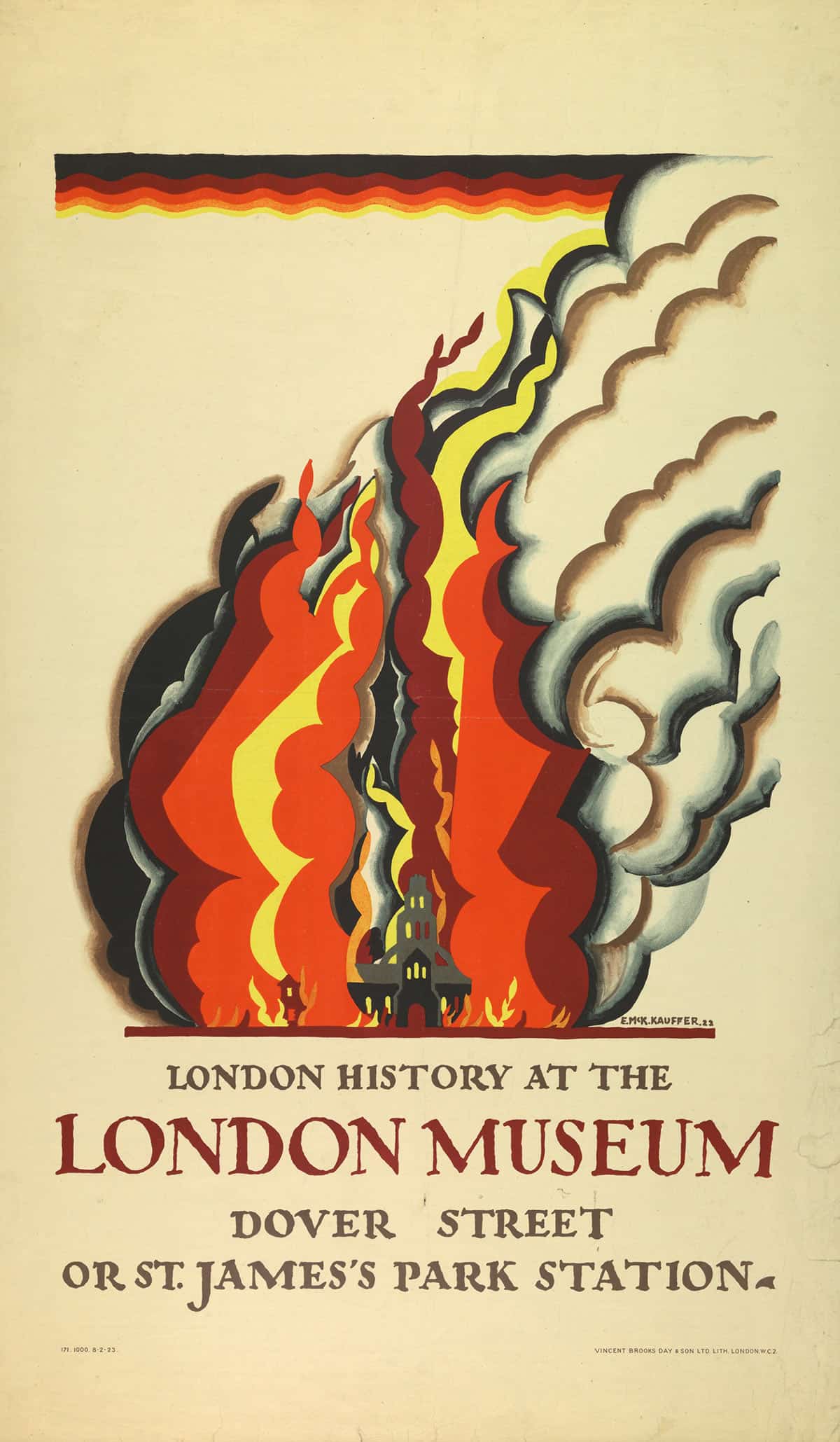 London History At The London Museum For London Underground by Edward Mcknight Kauffer Posters, Prints, & Visual Artwork