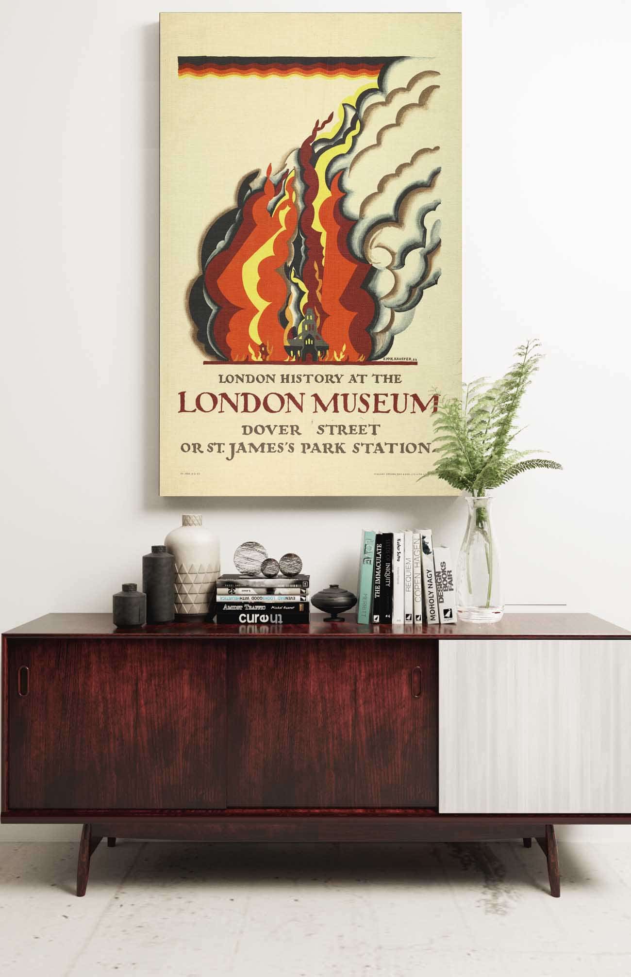 London History At The London Museum For London Underground by Edward Mcknight Kauffer Posters, Prints, & Visual Artwork