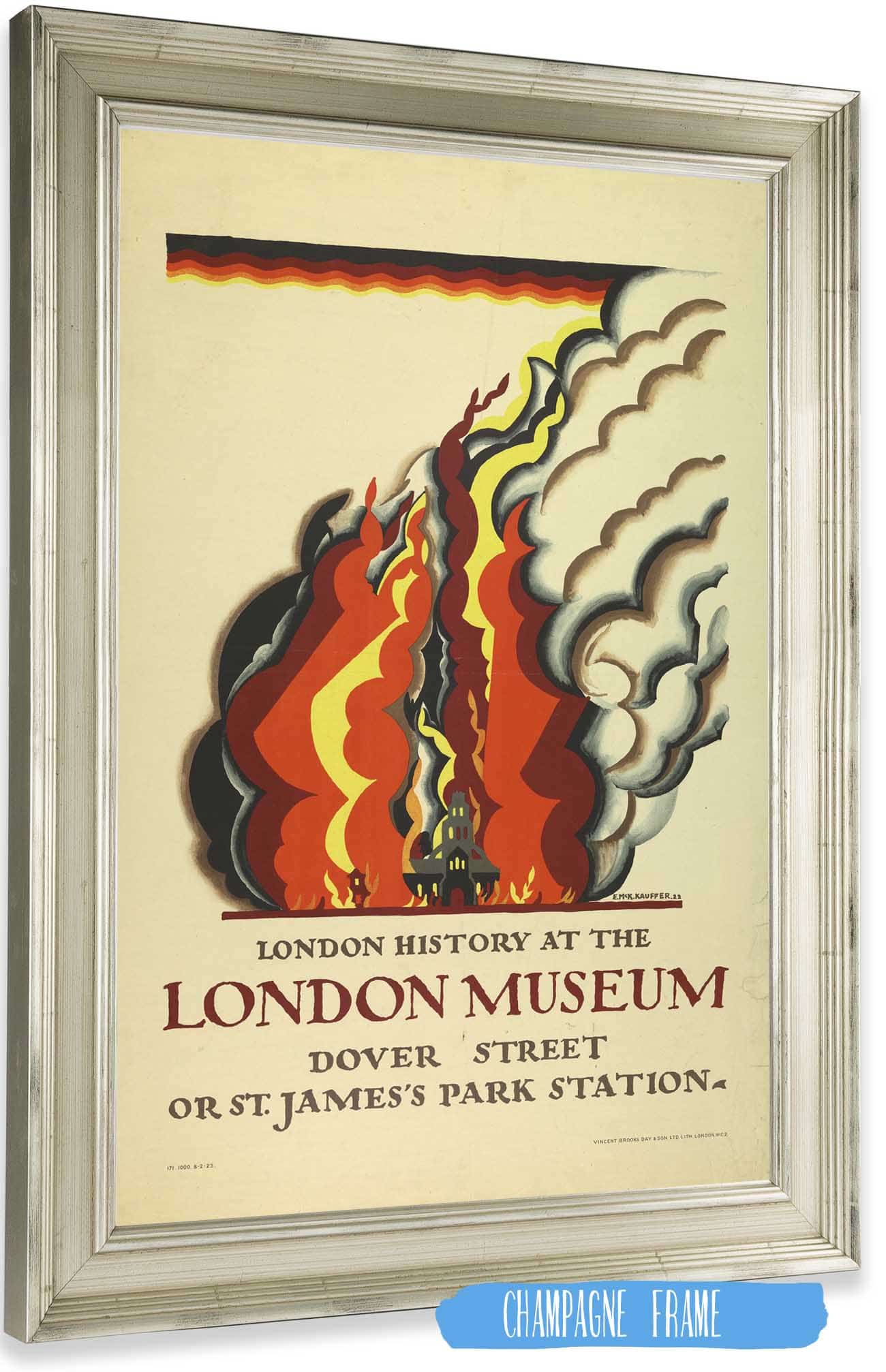 London History At The London Museum For London Underground by Edward Mcknight Kauffer Posters, Prints, & Visual Artwork