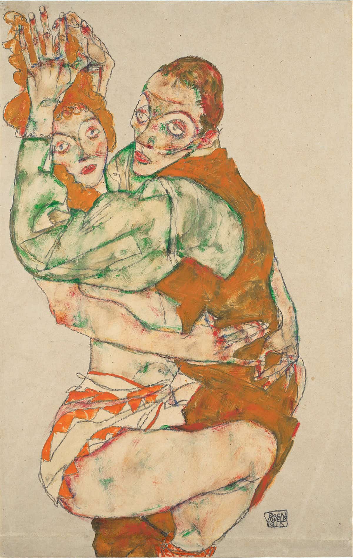 Lovemaking by Egon Schiele Posters, Prints, & Visual Artwork