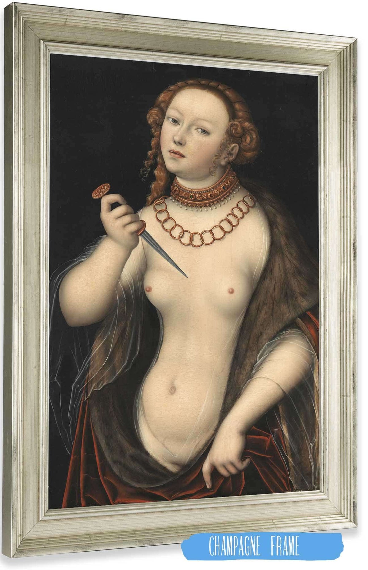 Lucretia Between And by Lucas Cranach The Elder Posters, Prints, & Visual Artwork
