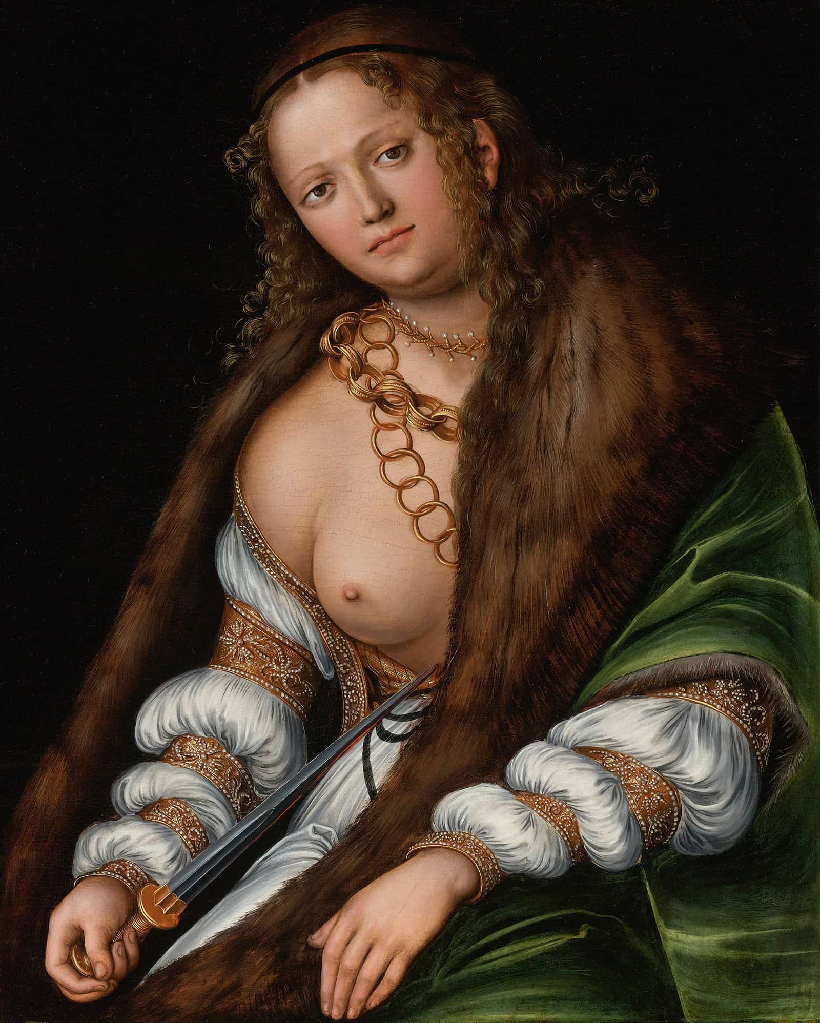 Lucretia  by Lucas Cranach The Elder Posters, Prints, & Visual Artwork