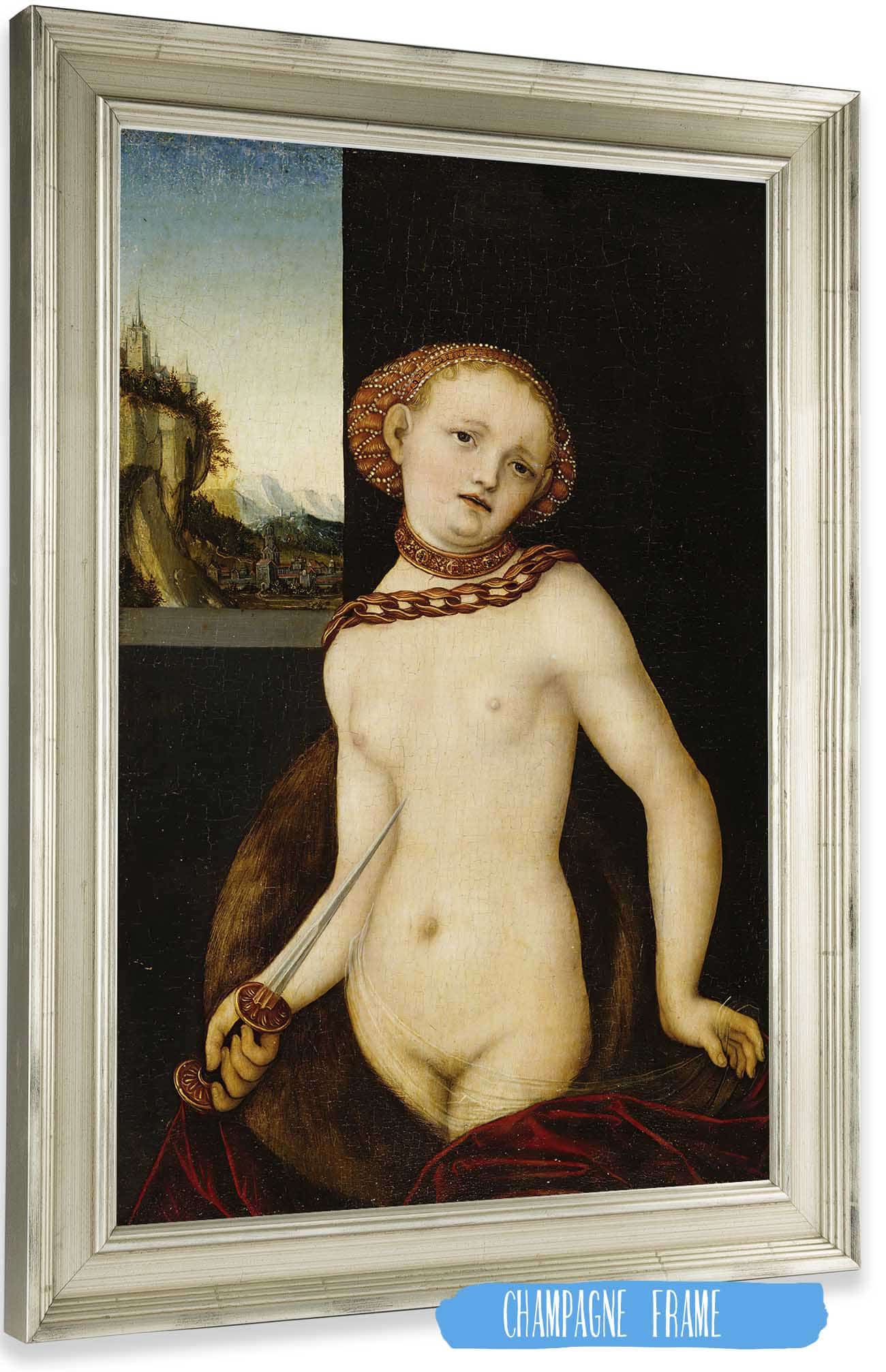 Lucretia  by Lucas Cranach The Elder Posters, Prints, & Visual Artwork