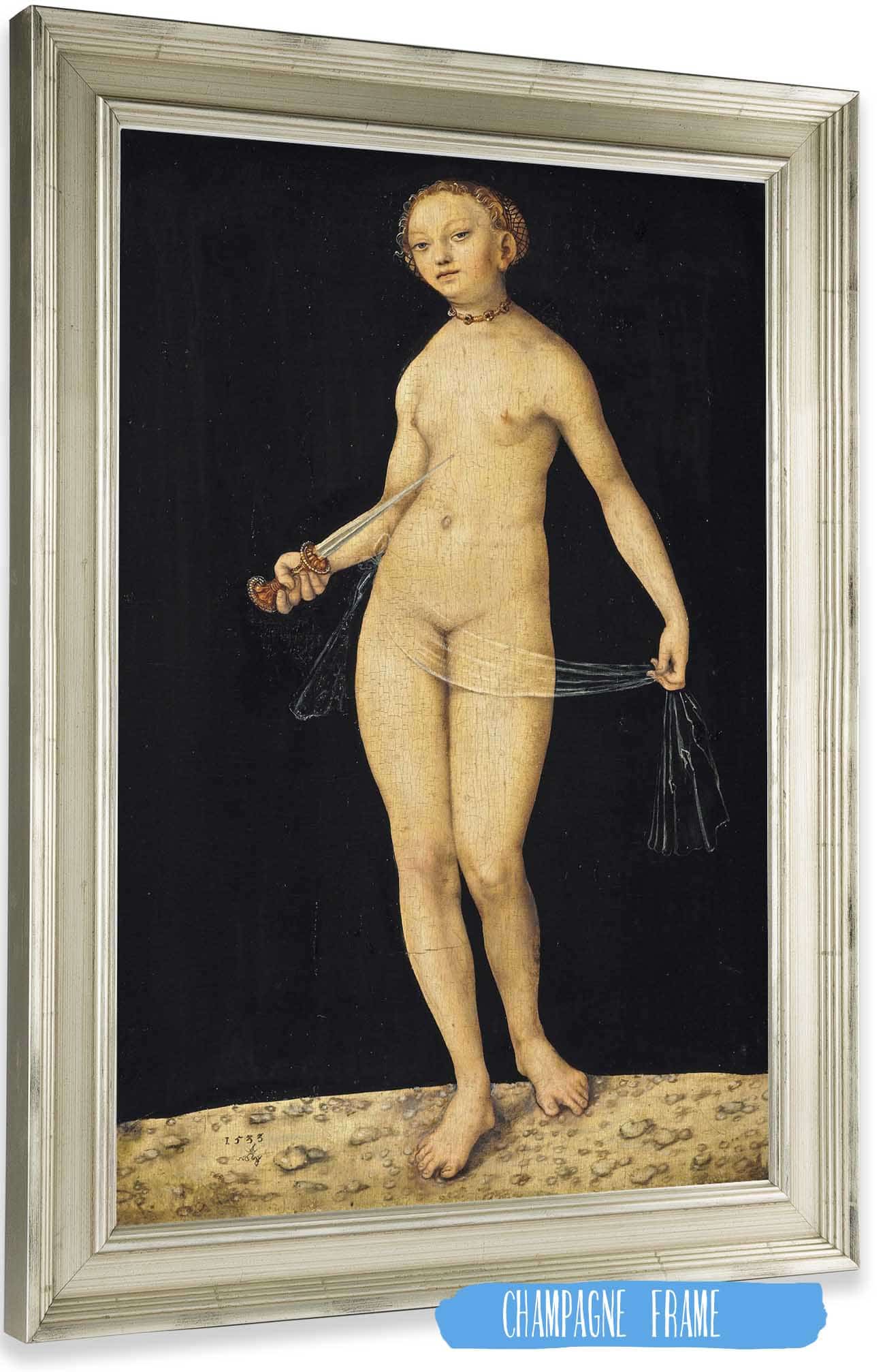 Lucretia  by Lucas Cranach The Elder Posters, Prints, & Visual Artwork