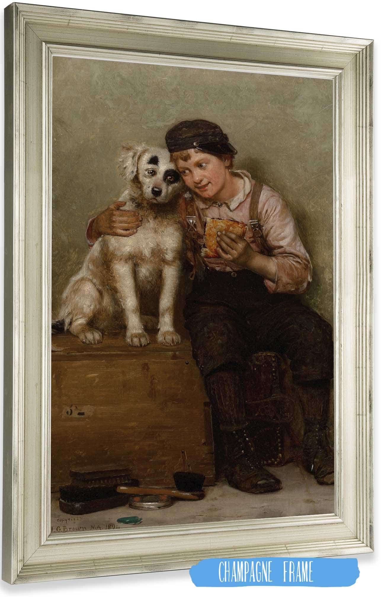 Lunch For Two by John George Brown Posters, Prints, & Visual Artwork