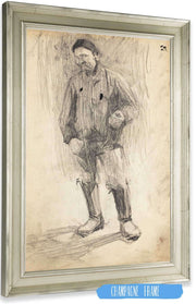 Maalaismies Luonnos  by Magnus Enckell Posters, Prints, & Visual Artwork