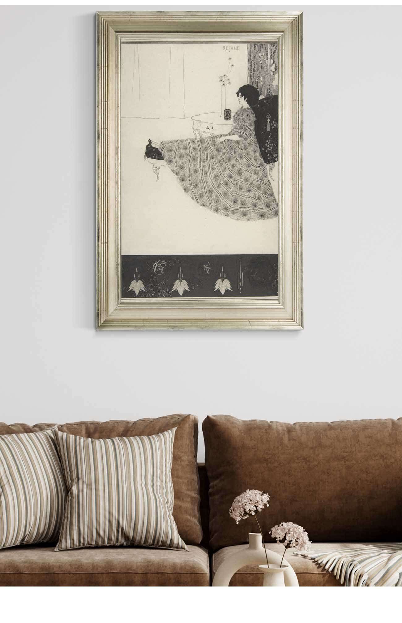Madame Rejane by Aubrey Vincent Beardsley Posters, Prints, & Visual Artwork