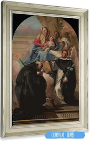 Madonna And Child With Three Saints by Giovanni Domenico Tiepolo Posters, Prints, & Visual Artwork