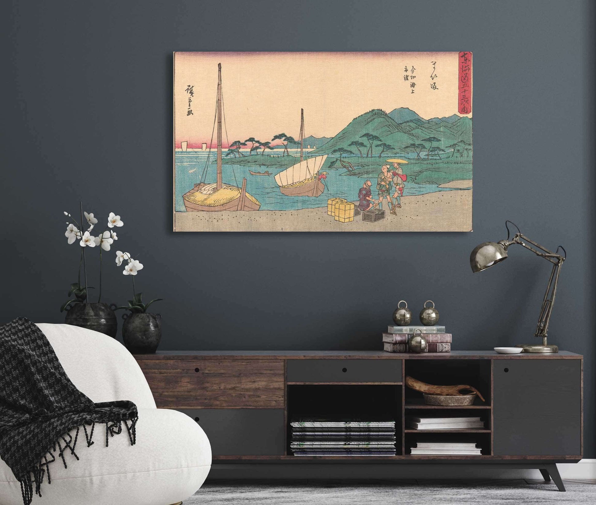 Maisaka   by Ando Hiroshige Posters, Prints, & Visual Artwork