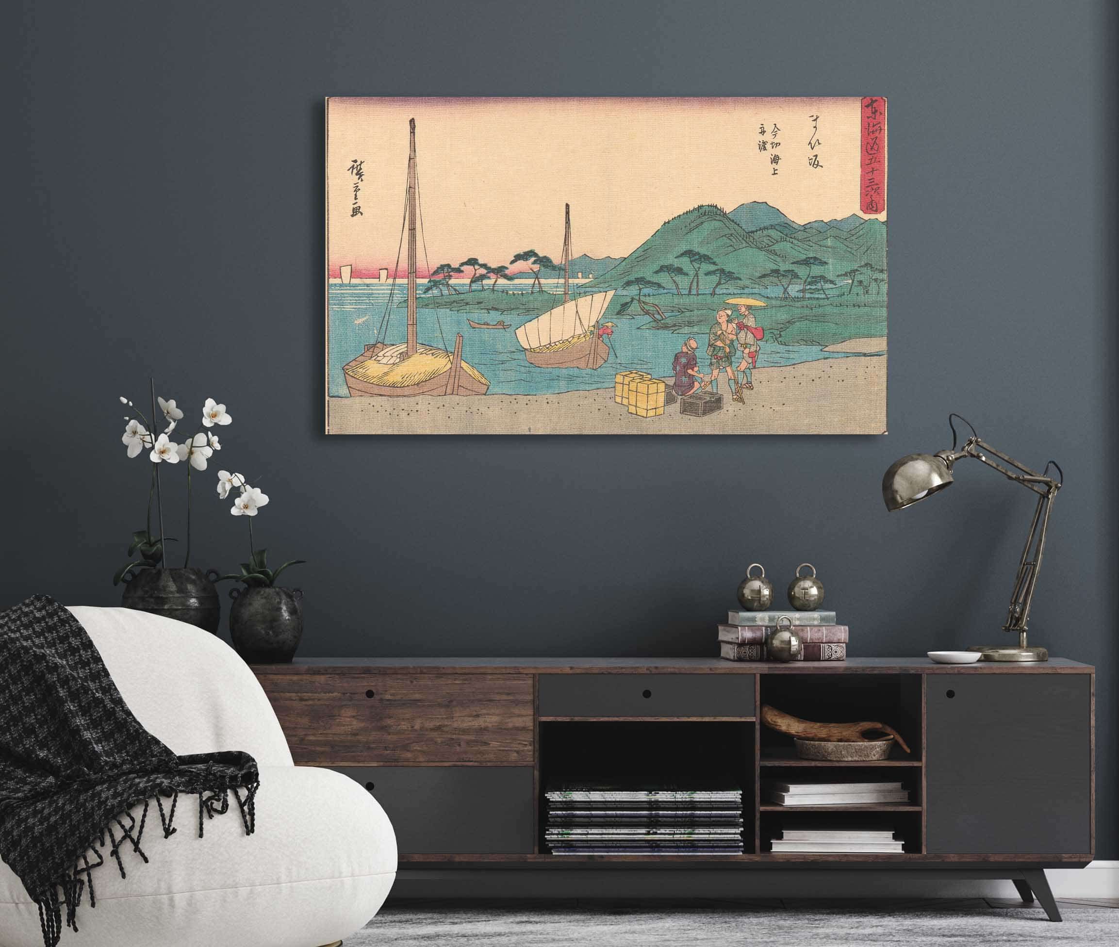Maisaka   by Ando Hiroshige Posters, Prints, & Visual Artwork