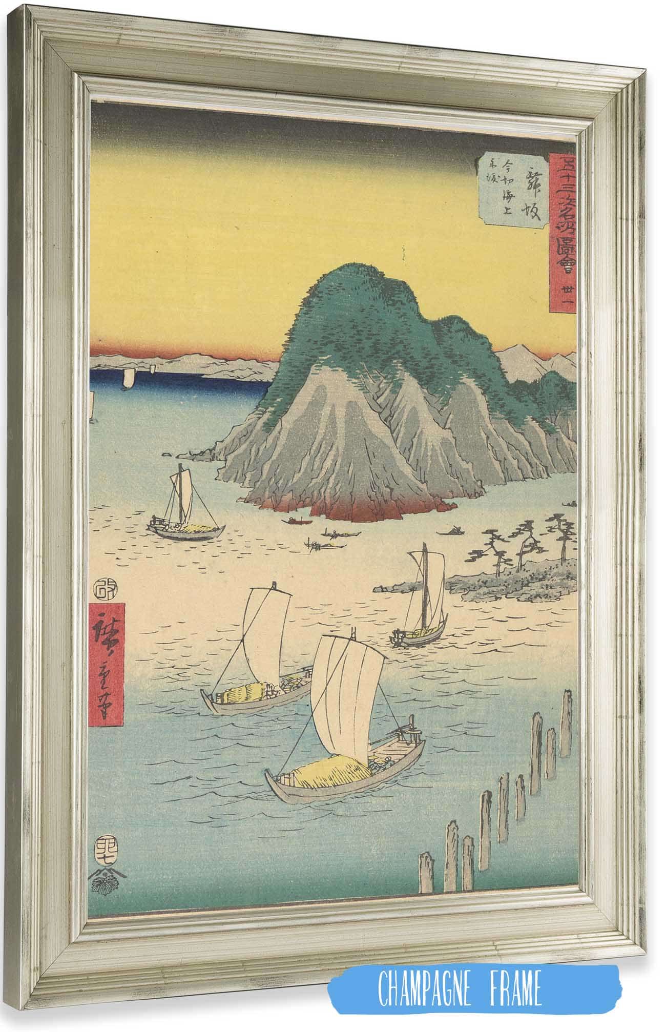 Maisaka   by Ando Hiroshige Posters, Prints, & Visual Artwork