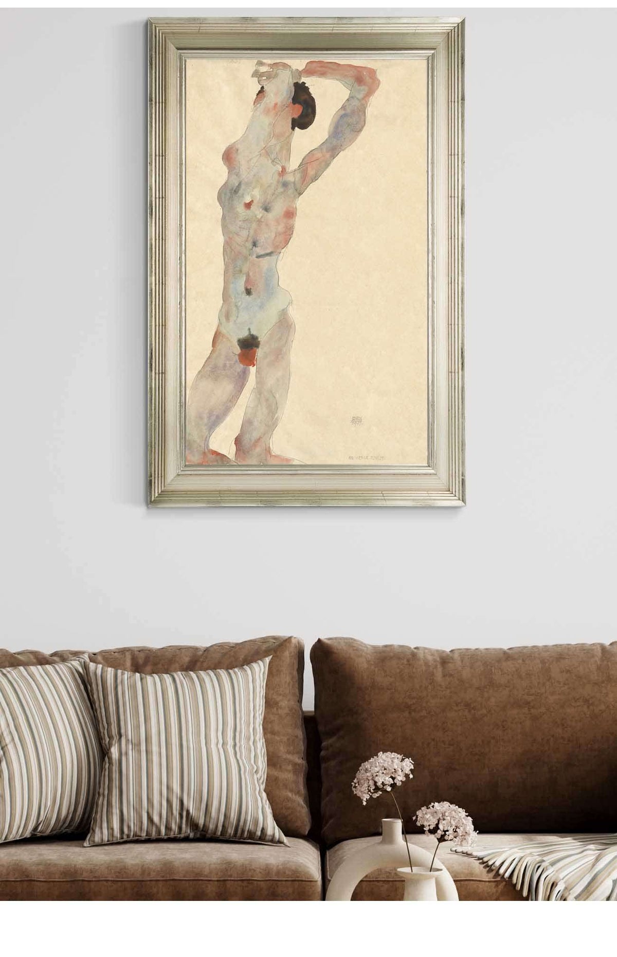 Mannlicher Akt by Egon Schiele Posters, Prints, & Visual Artwork