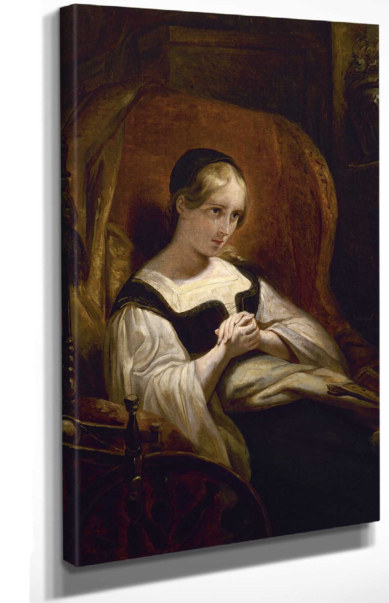 Marguerite Au Rouet by Ary Scheffer Posters, Prints, & Visual Artwork