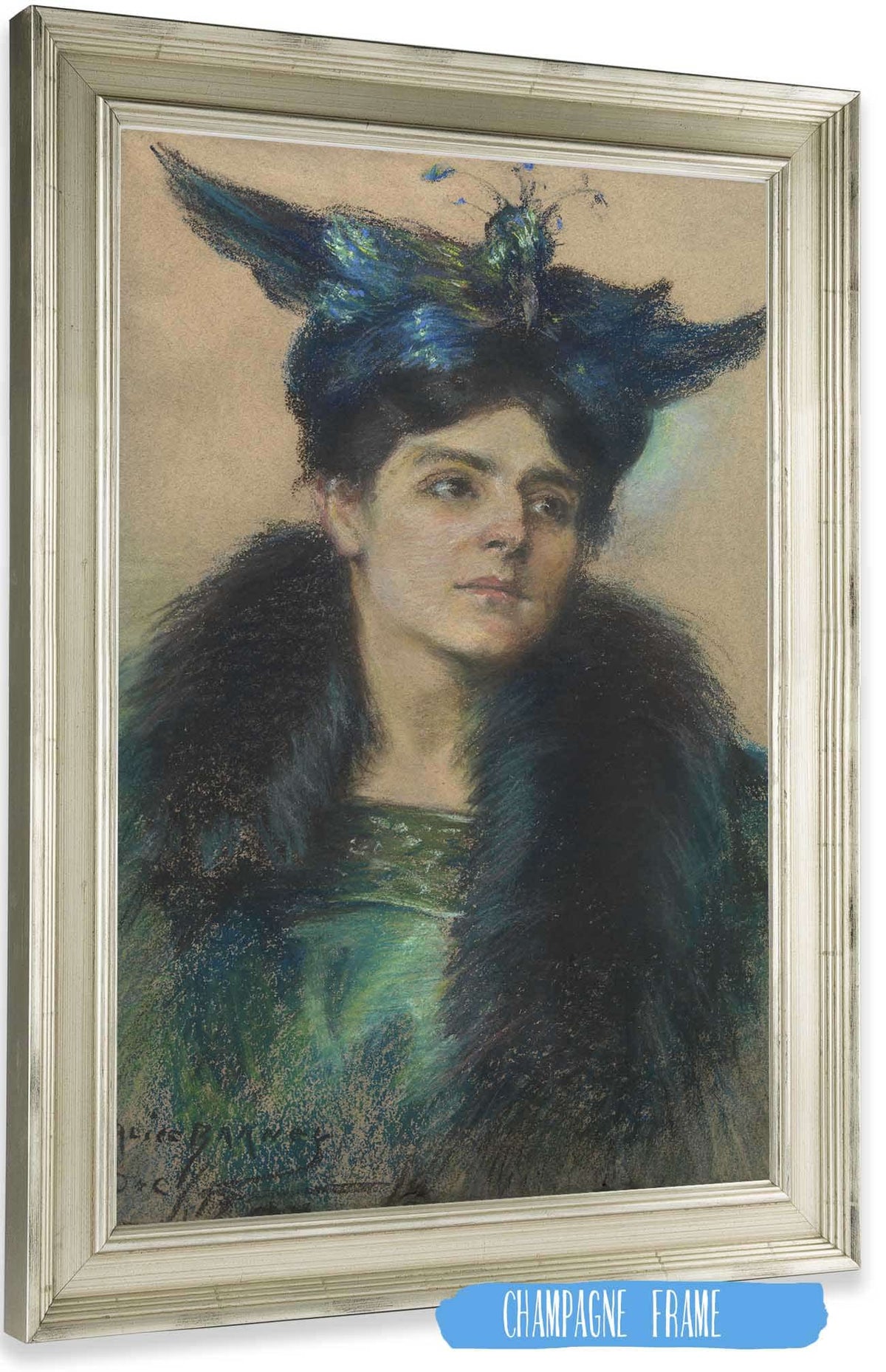 Marianne With Hat by Alice Pike Barney Posters, Prints, & Visual Artwork