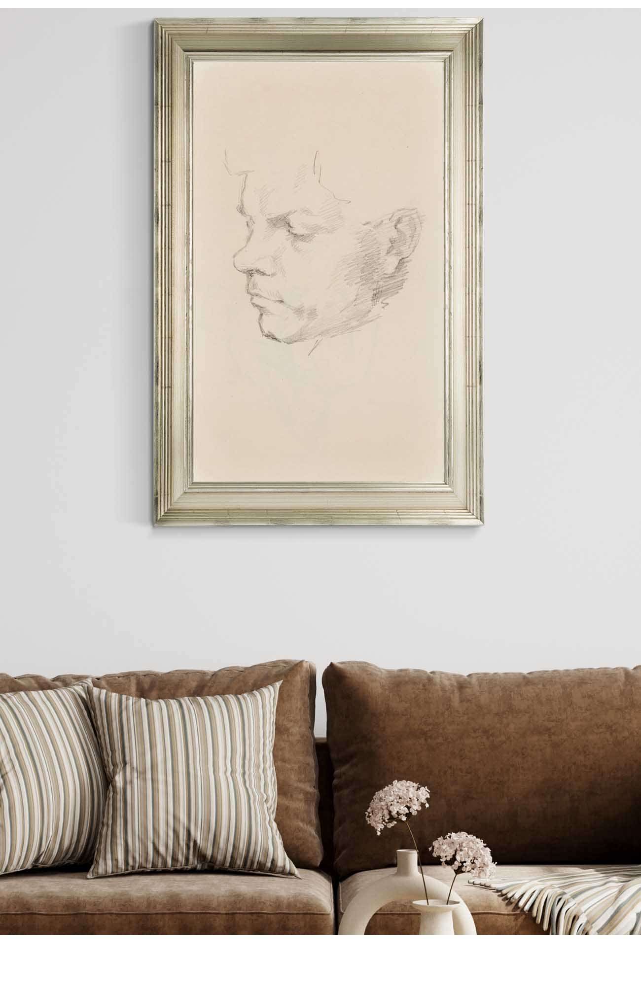 Mauritz Maexmontan Kasvot  by Helene Schjerfbeck Posters, Prints, & Visual Artwork