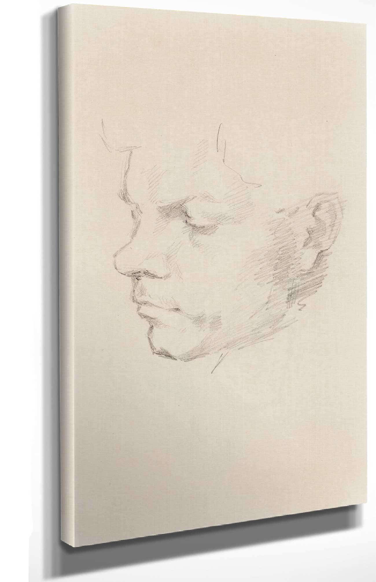 Mauritz Maexmontan Kasvot  by Helene Schjerfbeck Posters, Prints, & Visual Artwork