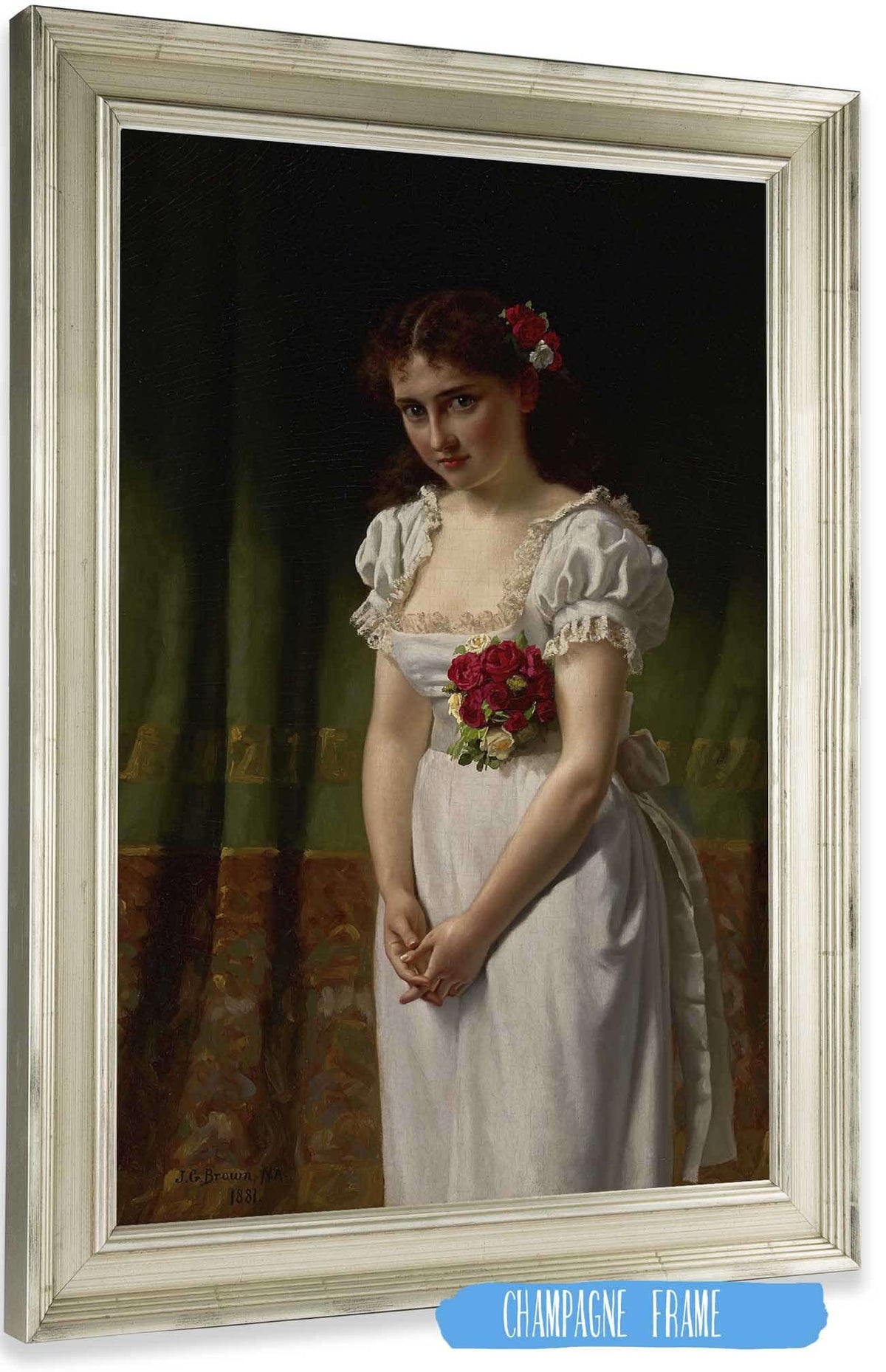 Meditation   by John George Brown Posters, Prints, & Visual Artwork