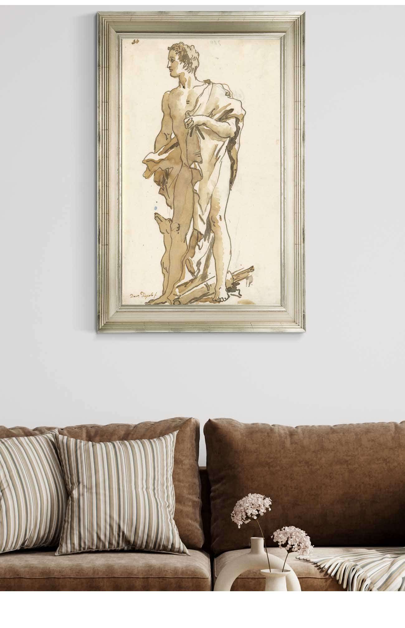 Meleager Turning To The Left Mid Th Early Th Century by Giovanni Domenico Tiepolo Posters, Prints, & Visual Artwork