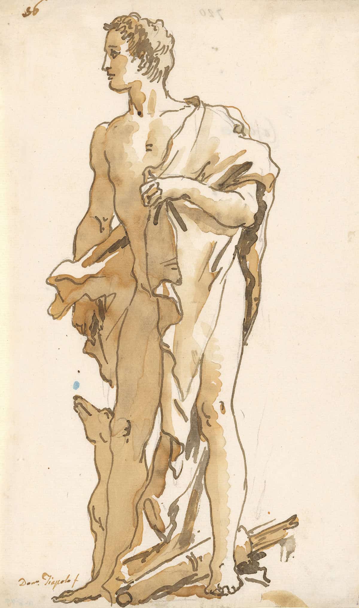 Meleager Turning To The Left Mid Th Early Th Century by Giovanni Domenico Tiepolo Posters, Prints, & Visual Artwork