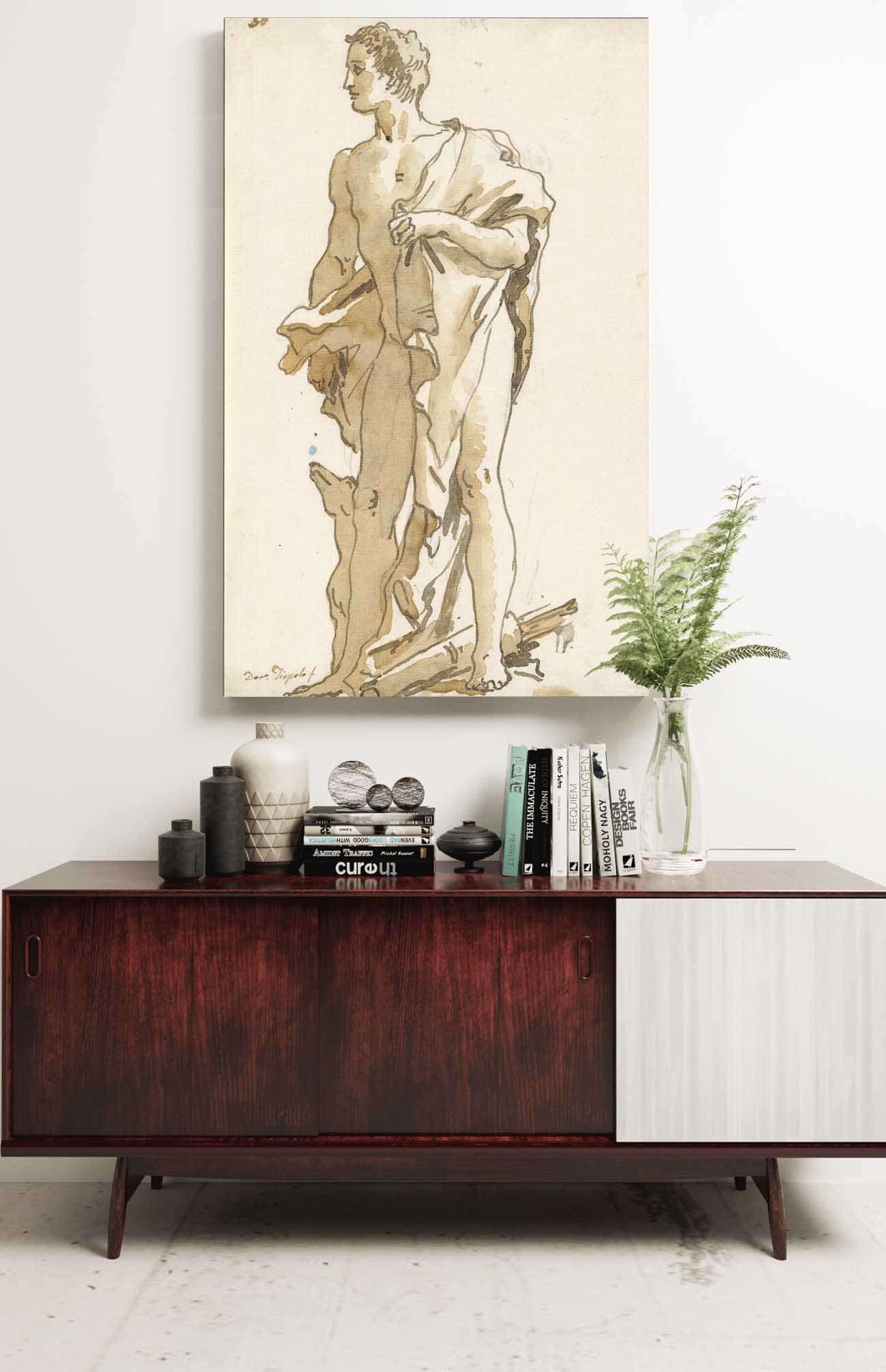 Meleager Turning To The Left Mid Th Early Th Century by Giovanni Domenico Tiepolo Posters, Prints, & Visual Artwork