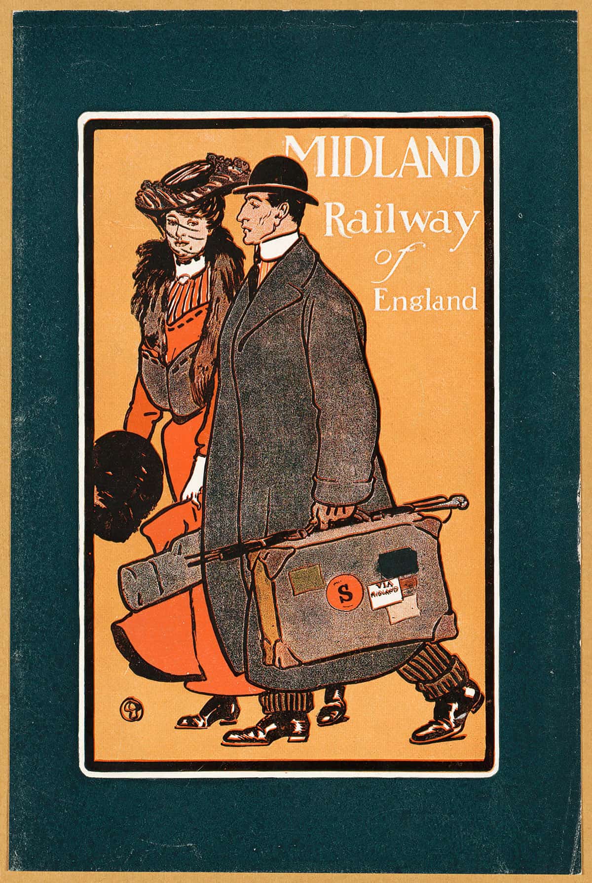 Midland Railway Of England by Edward Penfield Posters, Prints, & Visual Artwork