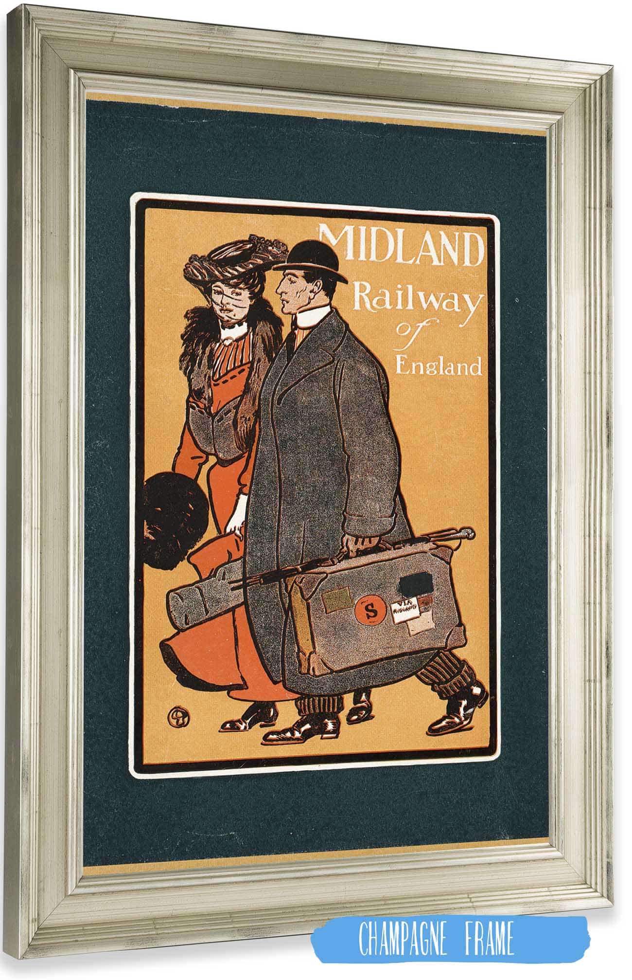 Midland Railway Of England by Edward Penfield Posters, Prints, & Visual Artwork