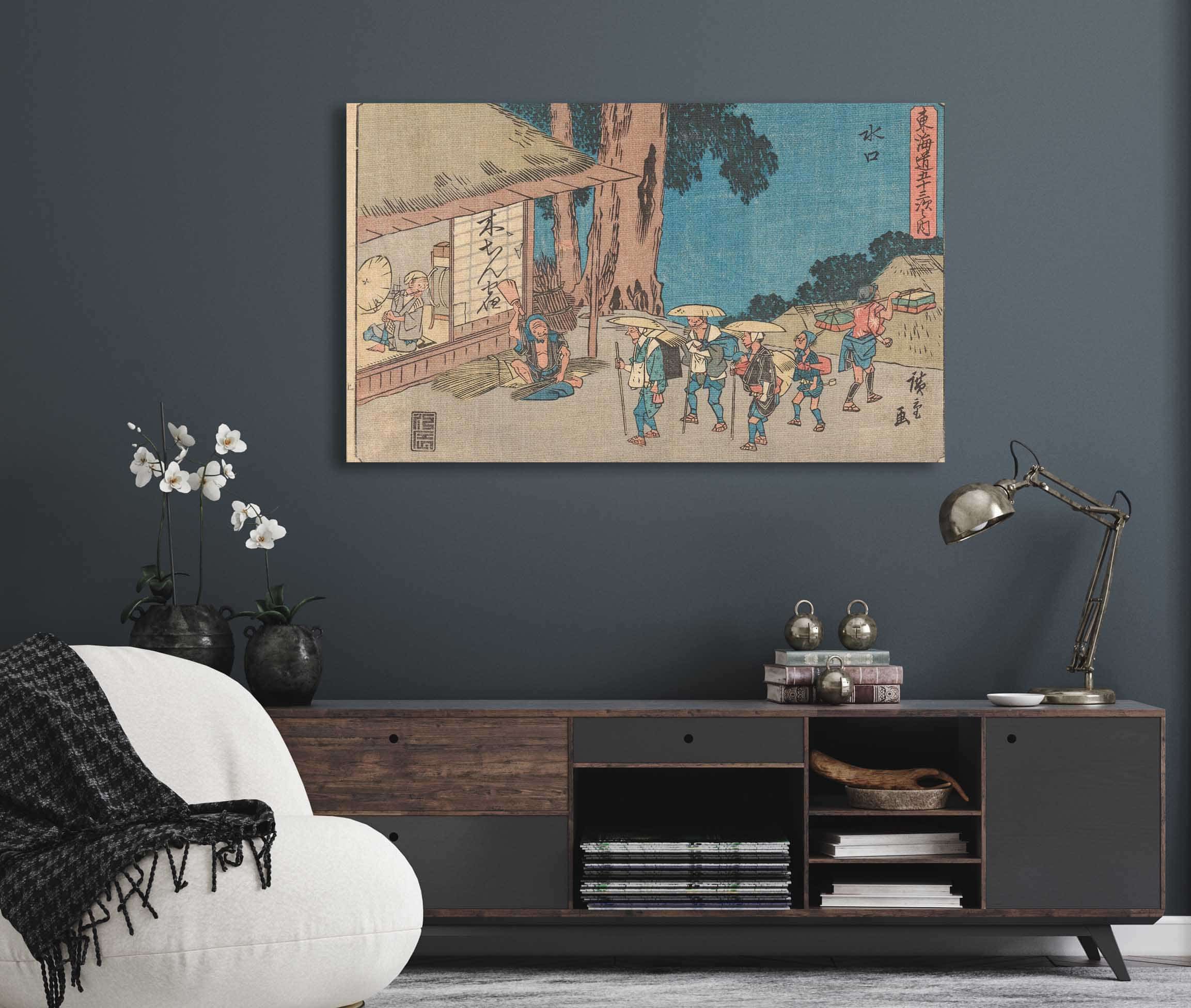 Minakuchi   by Ando Hiroshige Posters, Prints, & Visual Artwork