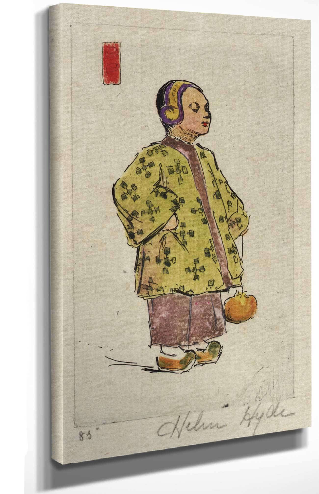 Miss Plum Blossom by Helen Hyde Posters, Prints, & Visual Artwork