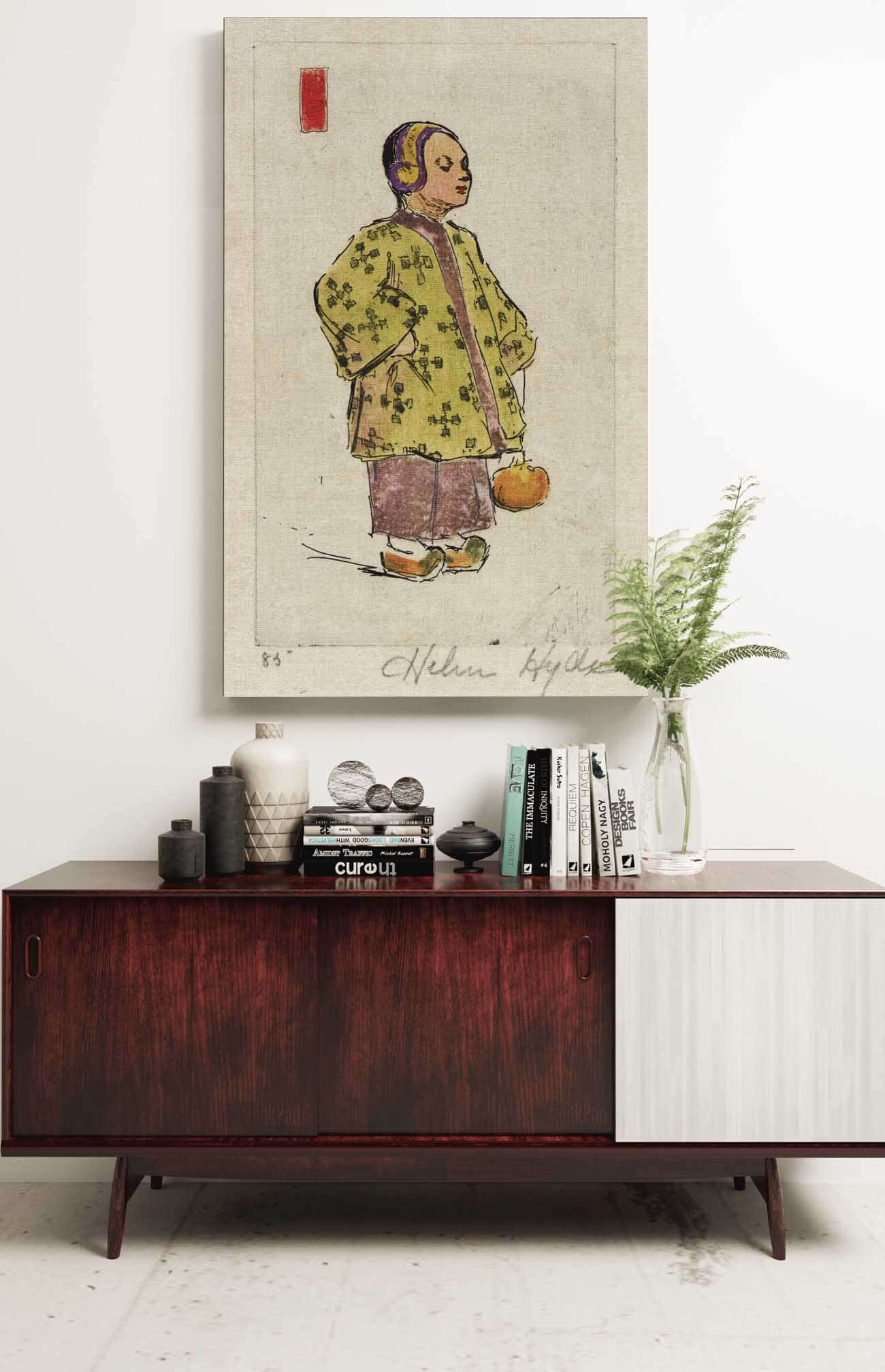 Miss Plum Blossom by Helen Hyde Posters, Prints, & Visual Artwork