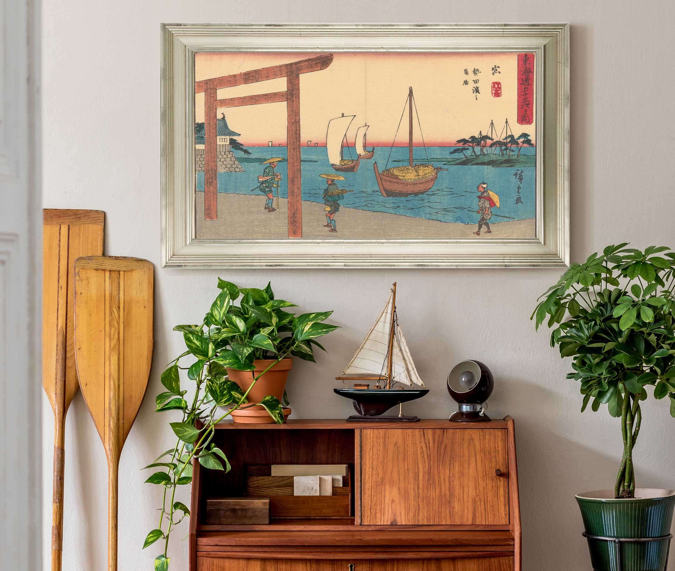 Miya   by Ando Hiroshige Posters, Prints, & Visual Artwork