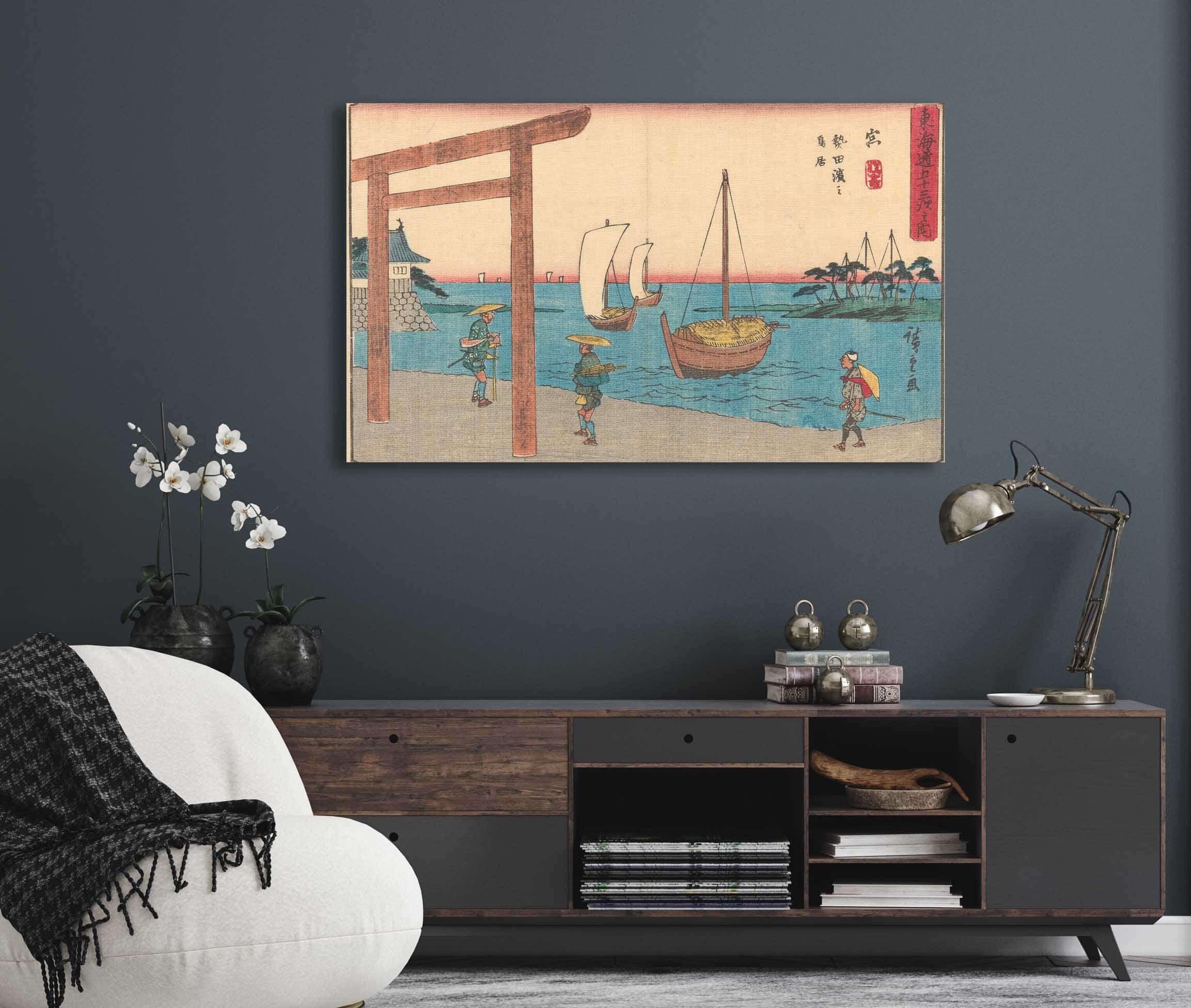 Miya   by Ando Hiroshige Posters, Prints, & Visual Artwork