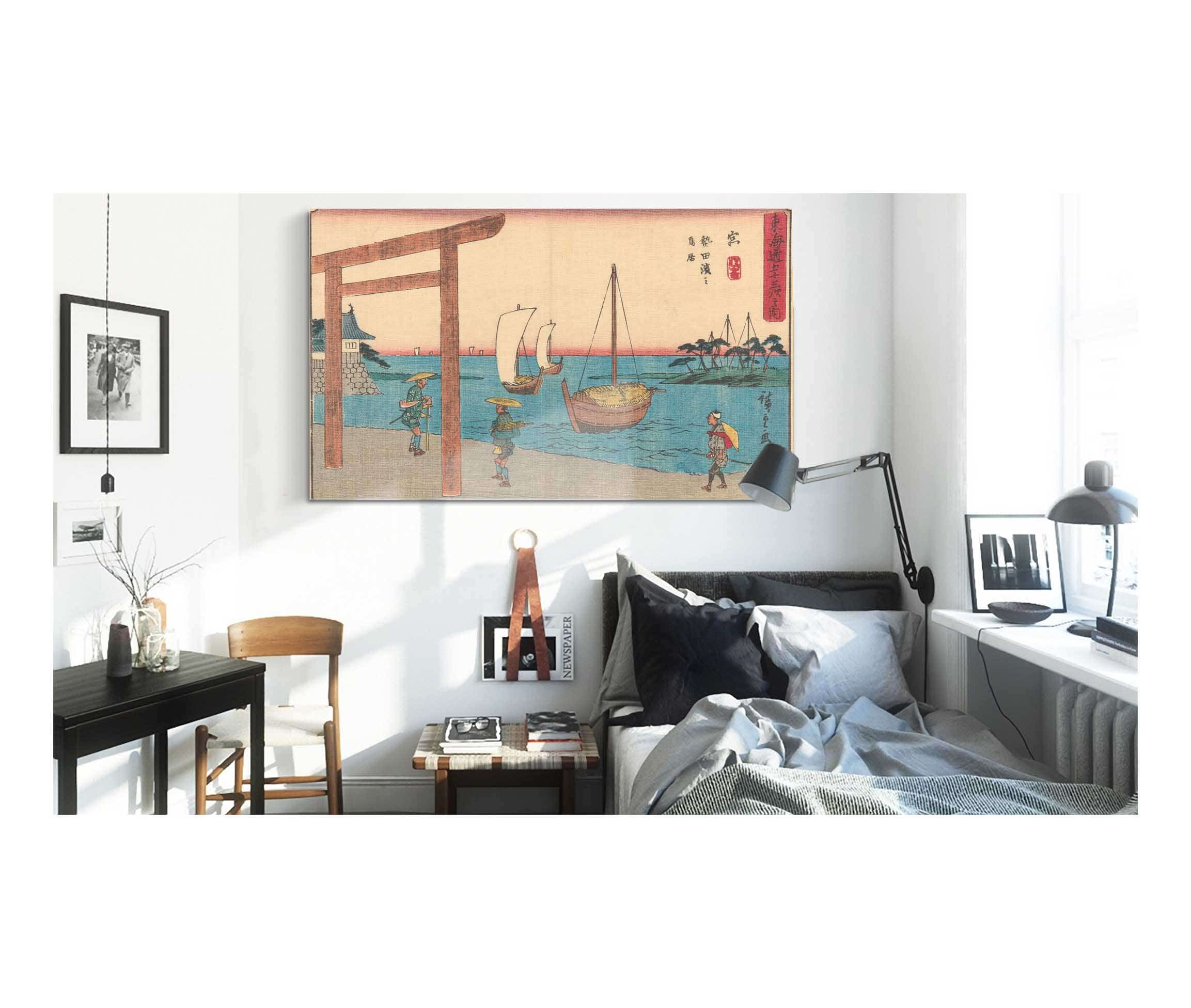 Miya   by Ando Hiroshige Posters, Prints, & Visual Artwork