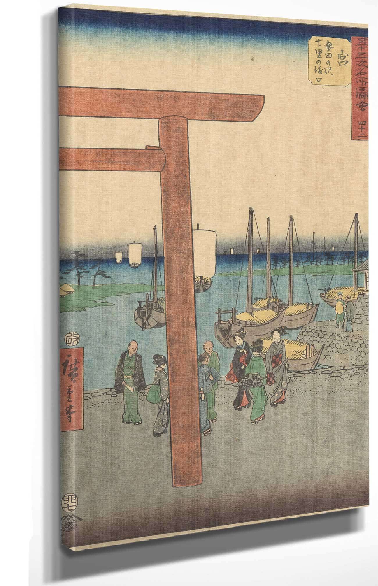 Miya   by Ando Hiroshige Posters, Prints, & Visual Artwork