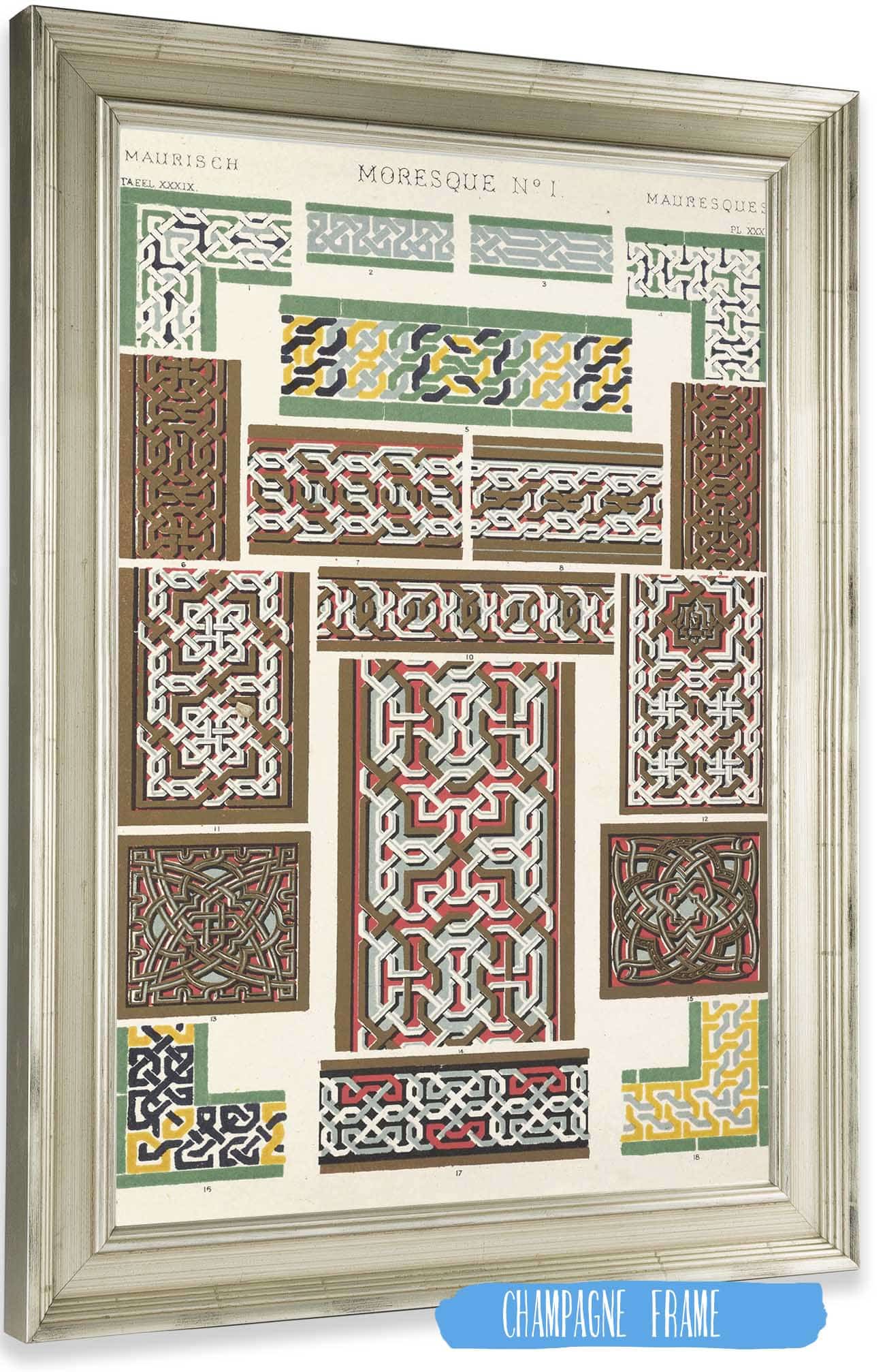 Moresque No  by Owen Jones Posters, Prints, & Visual Artwork