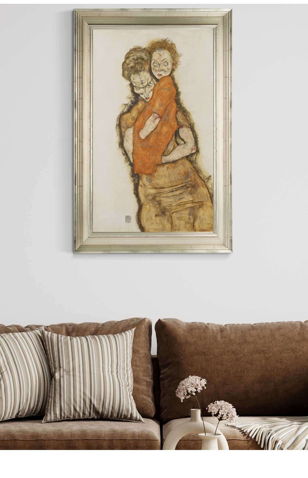 Mother And Child by Egon Schiele Posters, Prints, & Visual Artwork