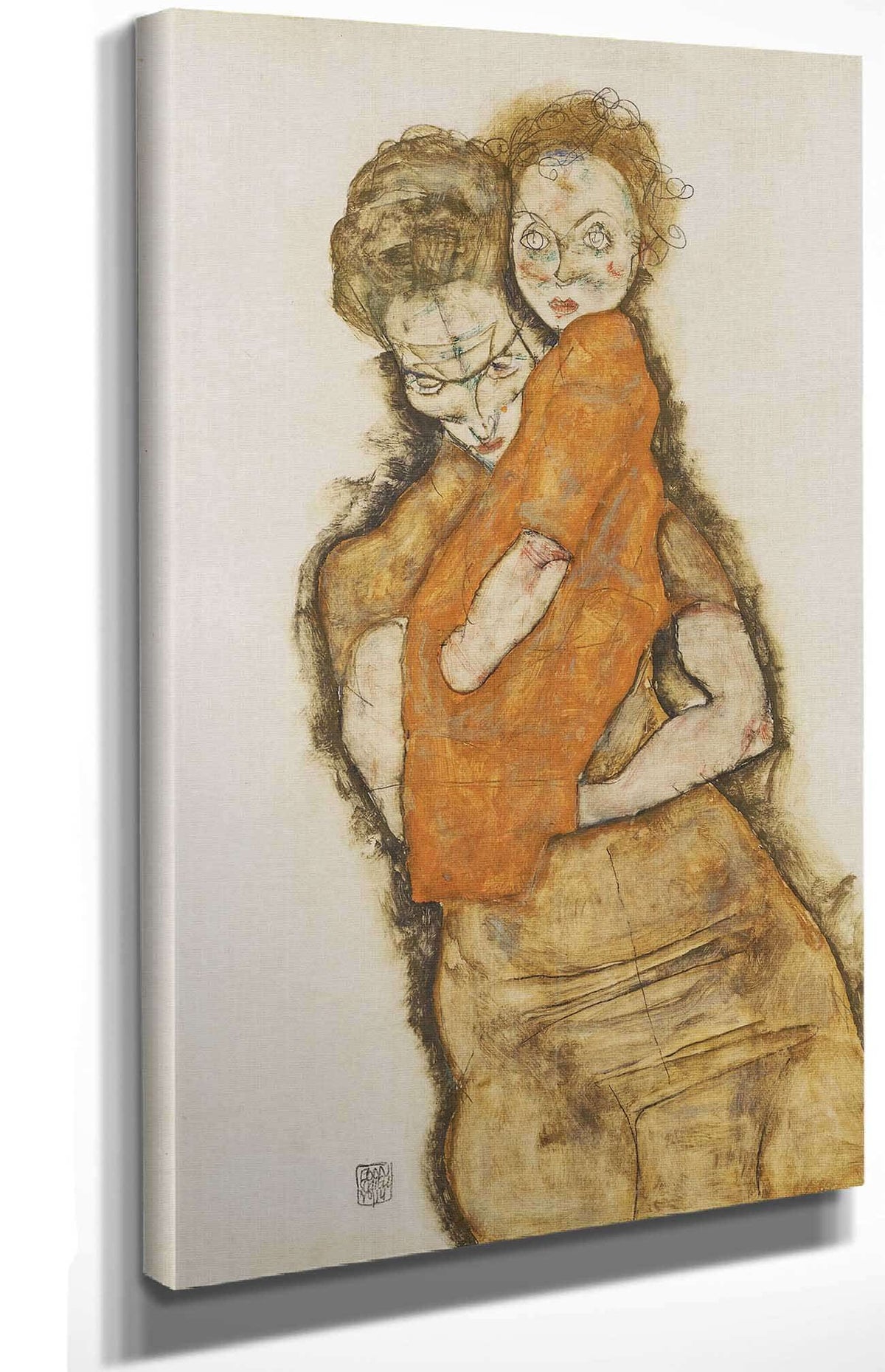 Mother And Child by Egon Schiele Posters, Prints, & Visual Artwork