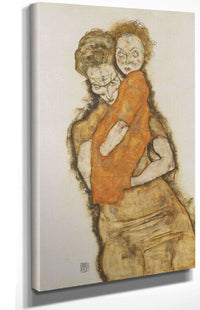 Mother And Child by Egon Schiele Posters, Prints, & Visual Artwork